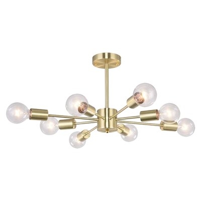 Dennel 8 -Light 24" Semi Flush Mount - Image 0