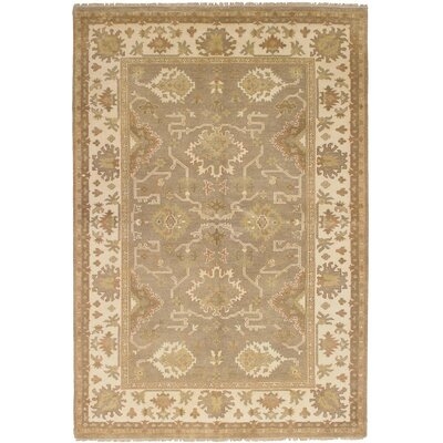 One-of-a-Kind Swatzell Hand-Knotted Cream 6' x 9' Wool Area Rug - Image 0