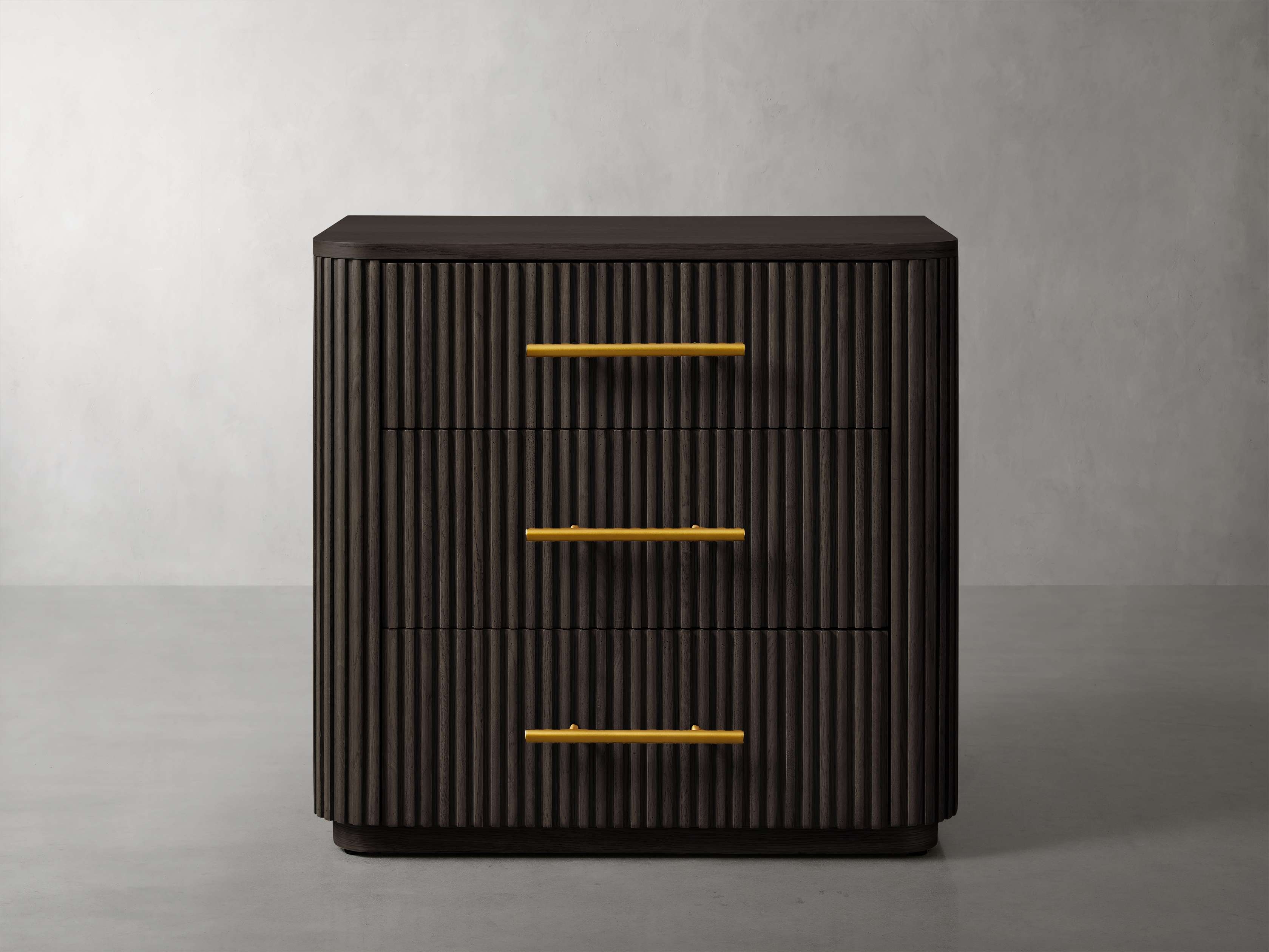 Finnley Nightstand Wood in Black  26"/Ebony - Image 0