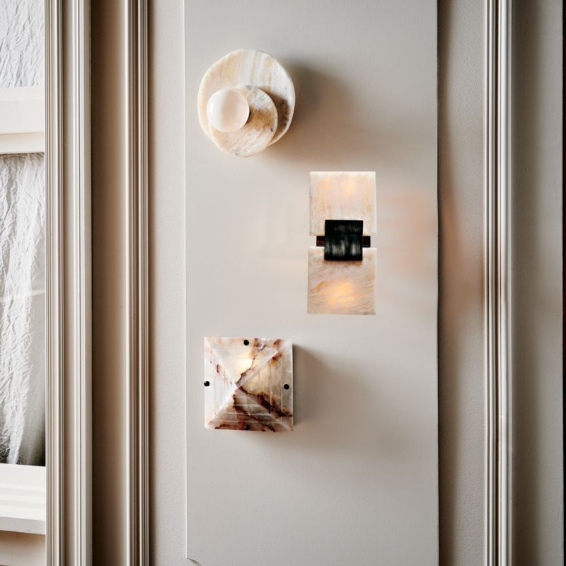 Astr White Onyx Wall Sconce - Image 3