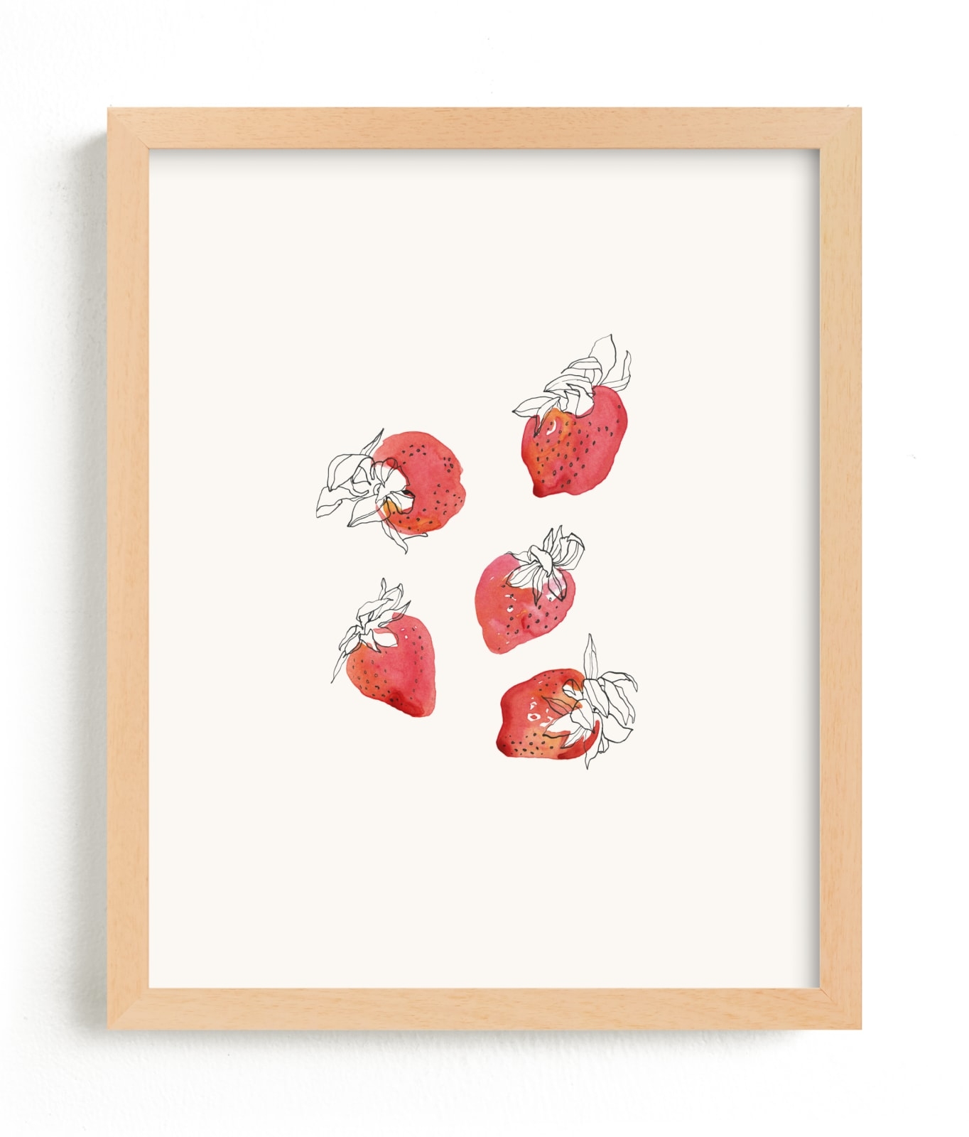 Strawberries Open Edition Fine Art Print - Image 0