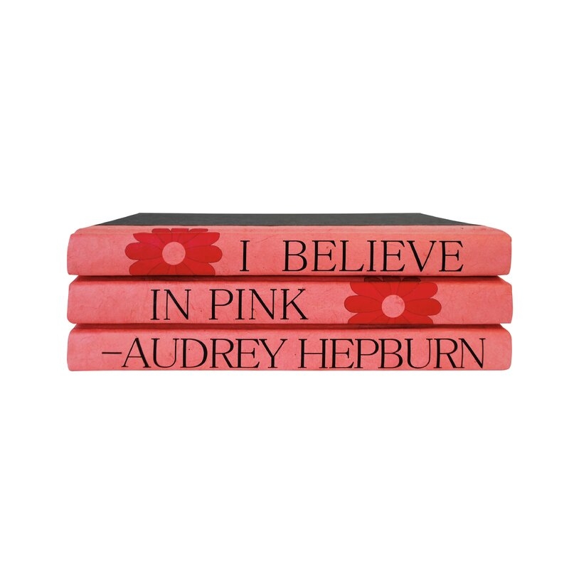 E. Lawrence Ltd. 3 Piece Audrey Hepburn Quote Decorative Book Set - Image 0