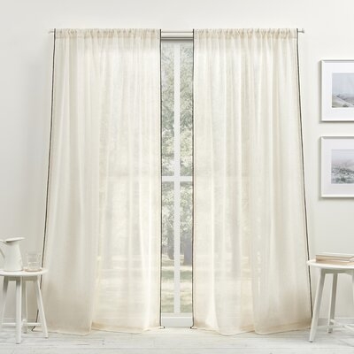 Lauren Solid Sheer Single Curtain Panel - Image 0