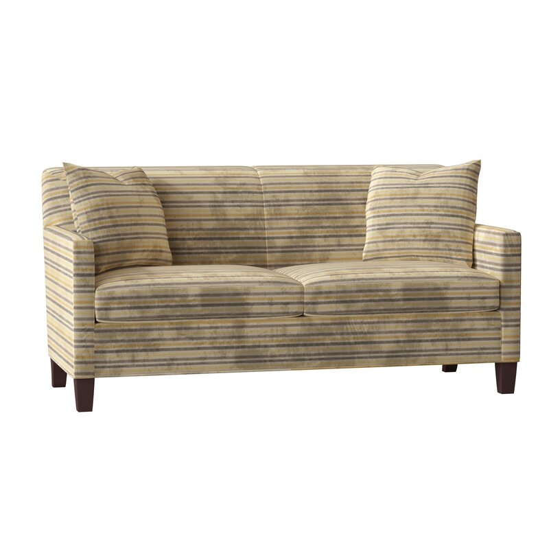 Duralee Furniture Brighton Sofa Body Fabric: Laurel Yellow, Size: 72" W - Image 0
