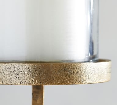 Draper Pillar Candleholder, Brass, Large - Image 2
