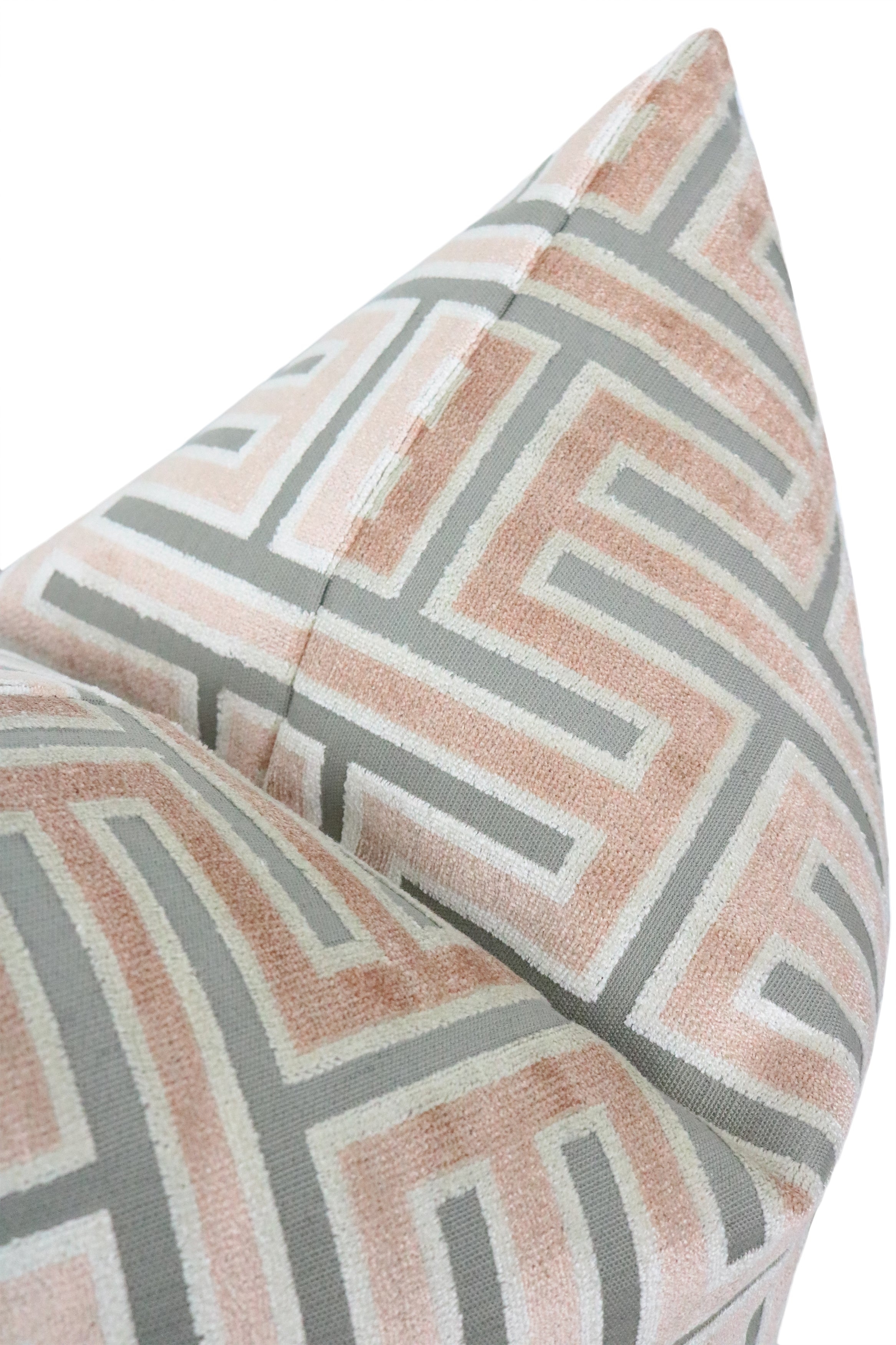 GRECIAN CUT VELVET // BLUSH - BY THE YARD - Image 2