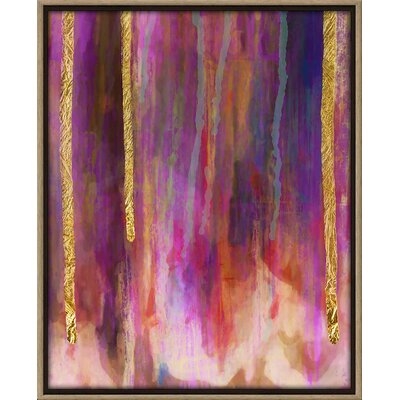 'Paint Drips' Framed Graphic Art on Canvas - Image 0
