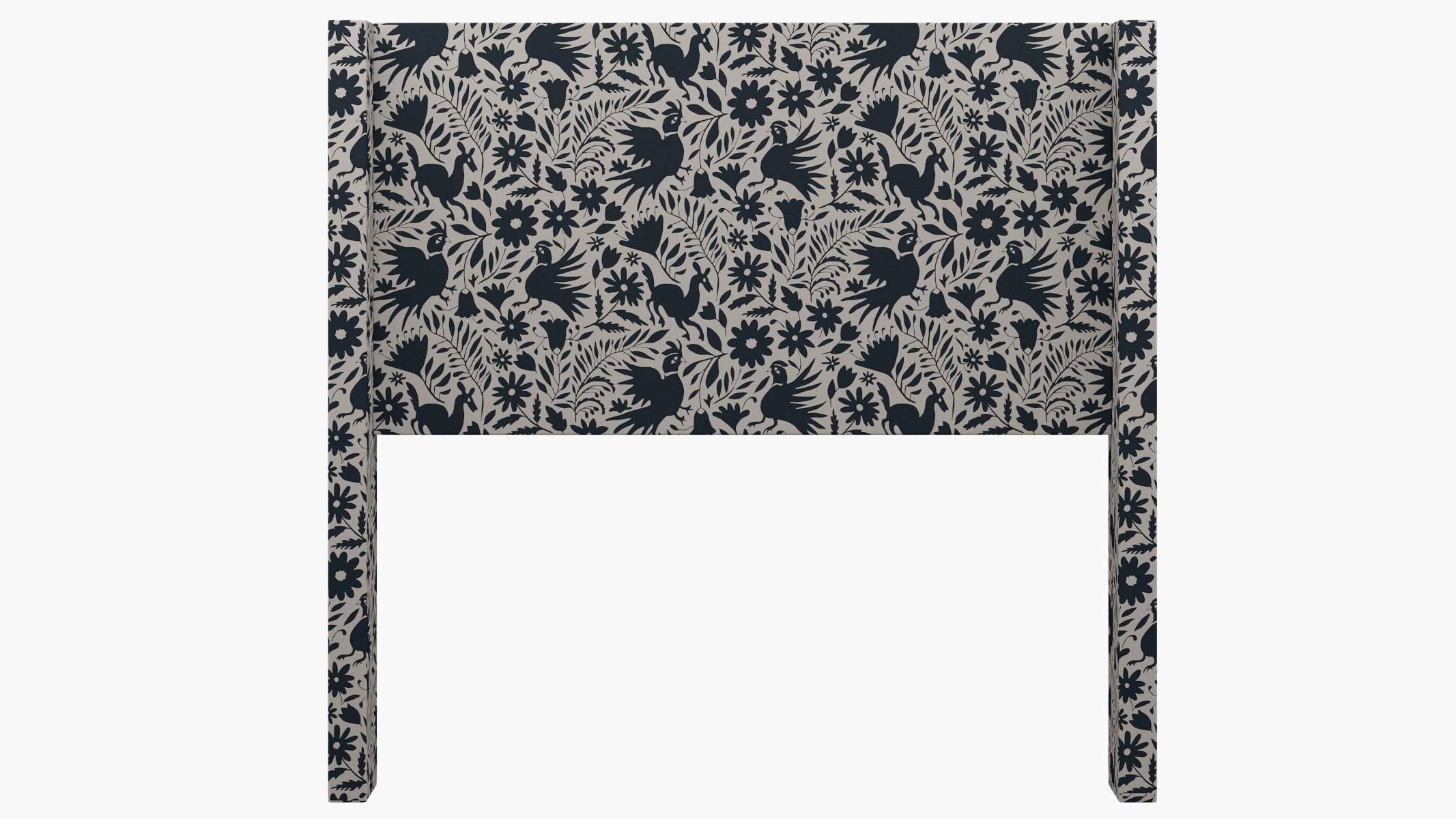 Modern Wingback Headboard, Ink Frida, Full - Image 1
