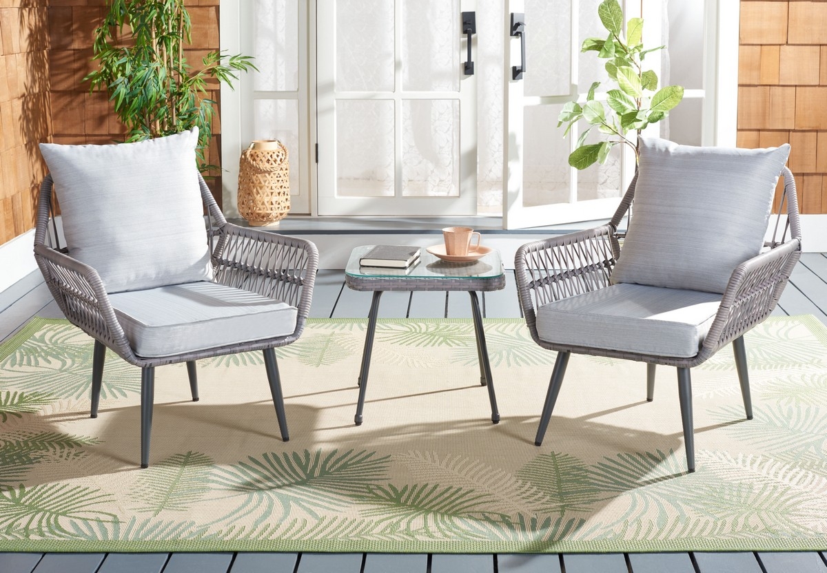 Londyn 3 Pc Lounge Set - Grey - Safavieh - Image 1