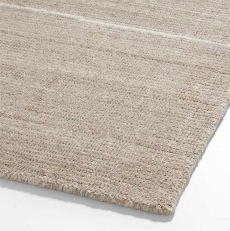 Teramo Performance Handwoven Abstract Dark Taupe Area Rug 6'x9' - Image 1