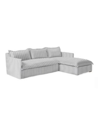 Beach House Slim Arm Chaise Sectional