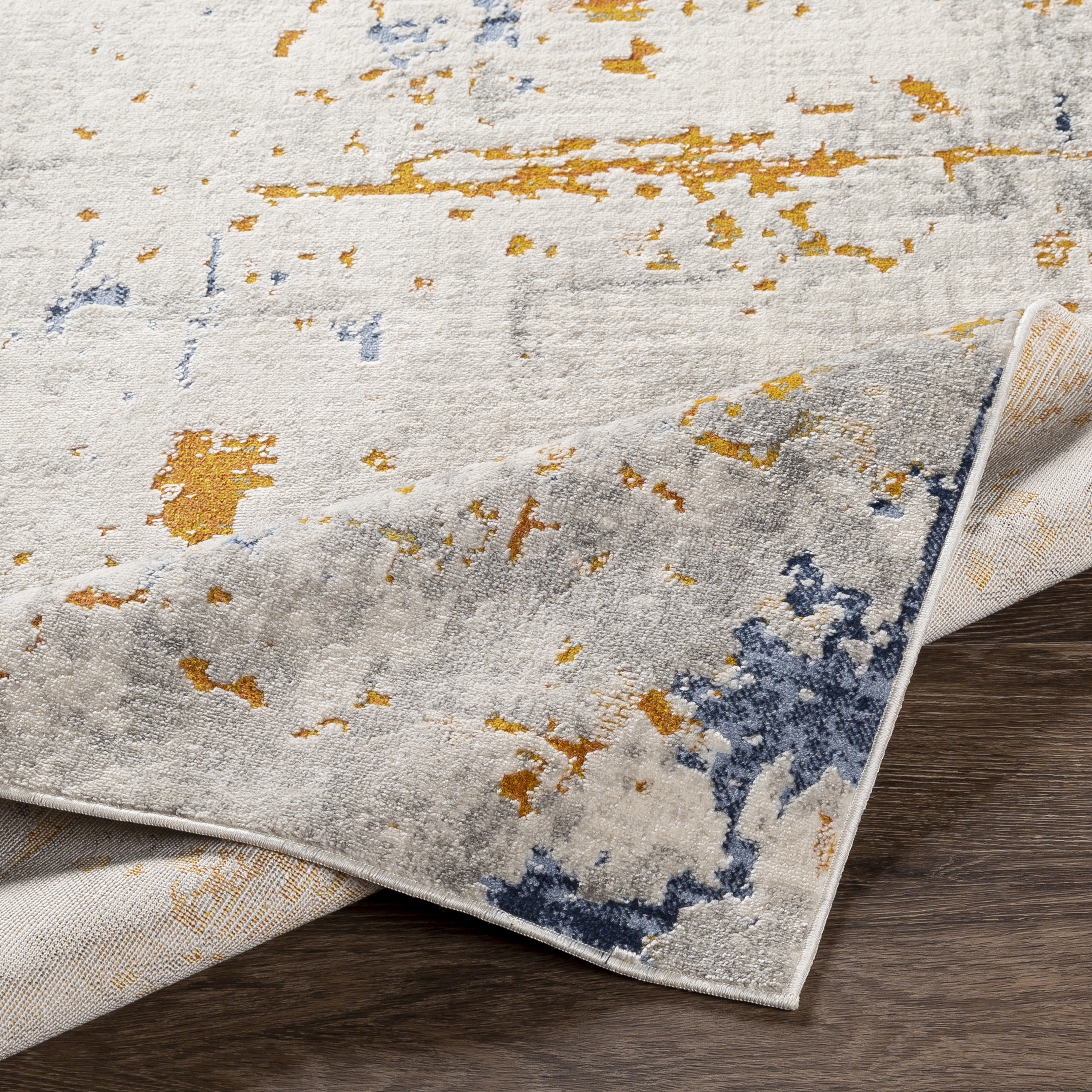 Porto White Indoor 2' x 2'11" Machine Woven Rug - Image 4