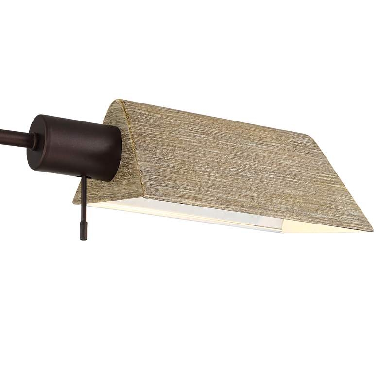 Jenson Faux Wood Pharmacy Floor Lamp, Bronze - Image 2