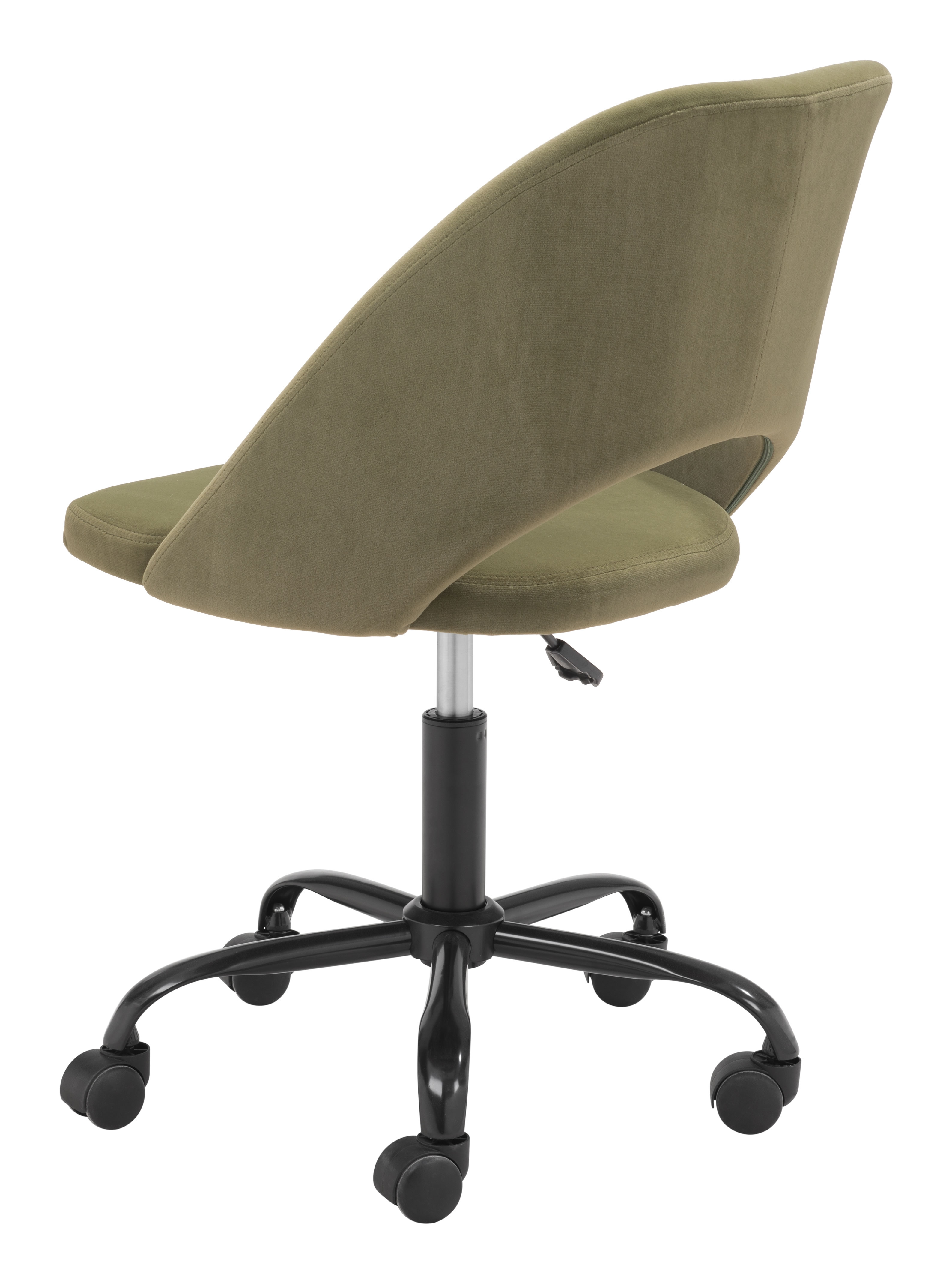 Treibh Office Chair, Olive Velvet - Image 1
