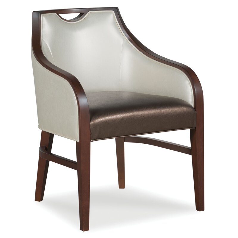 Fairfield Chair Anthony Armchair Body Fabric: 3152 Linen, Frame Color: Espresso - Image 0