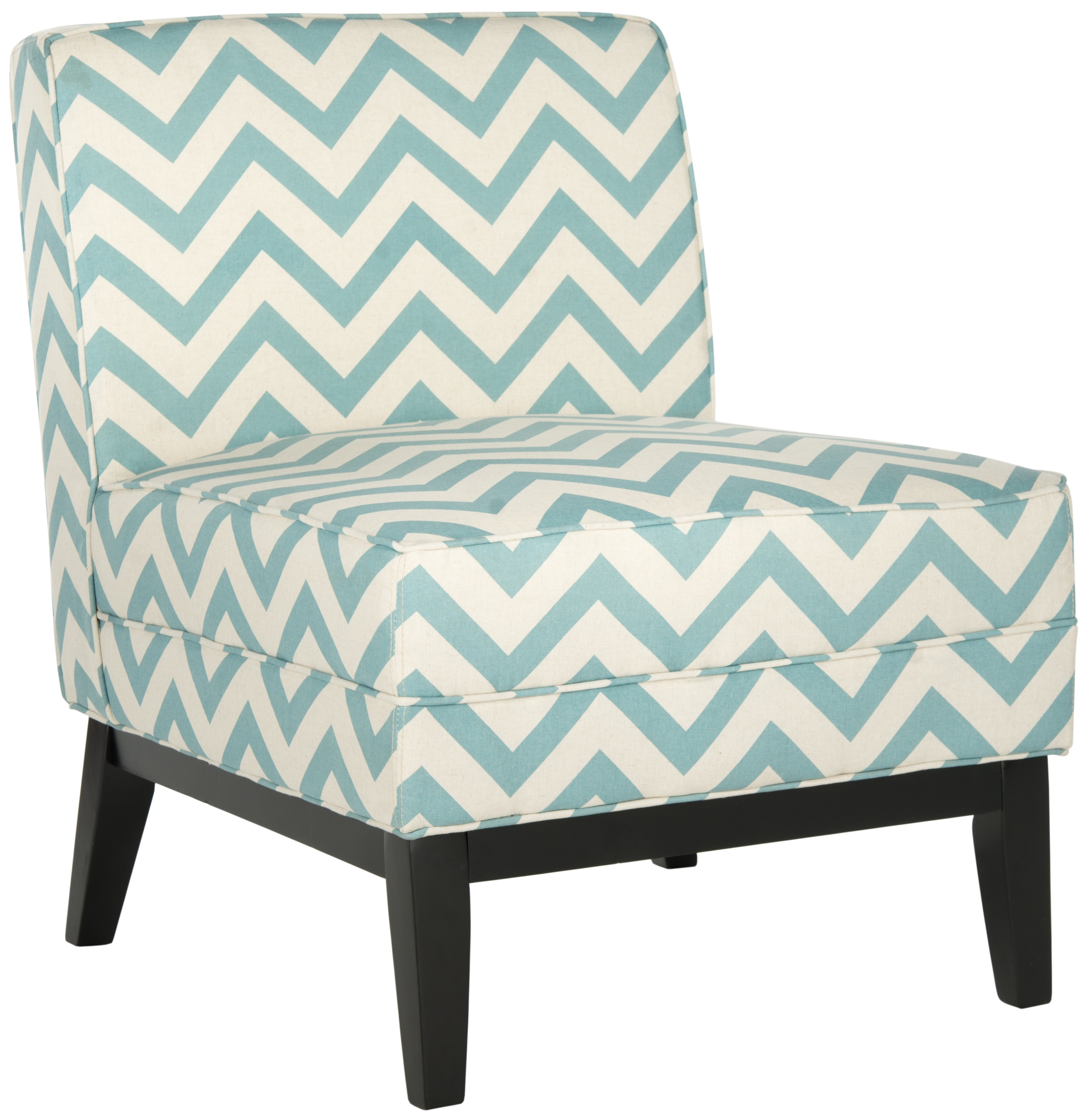 Armond Chair - Blue/White - Arlo Home - Image 0