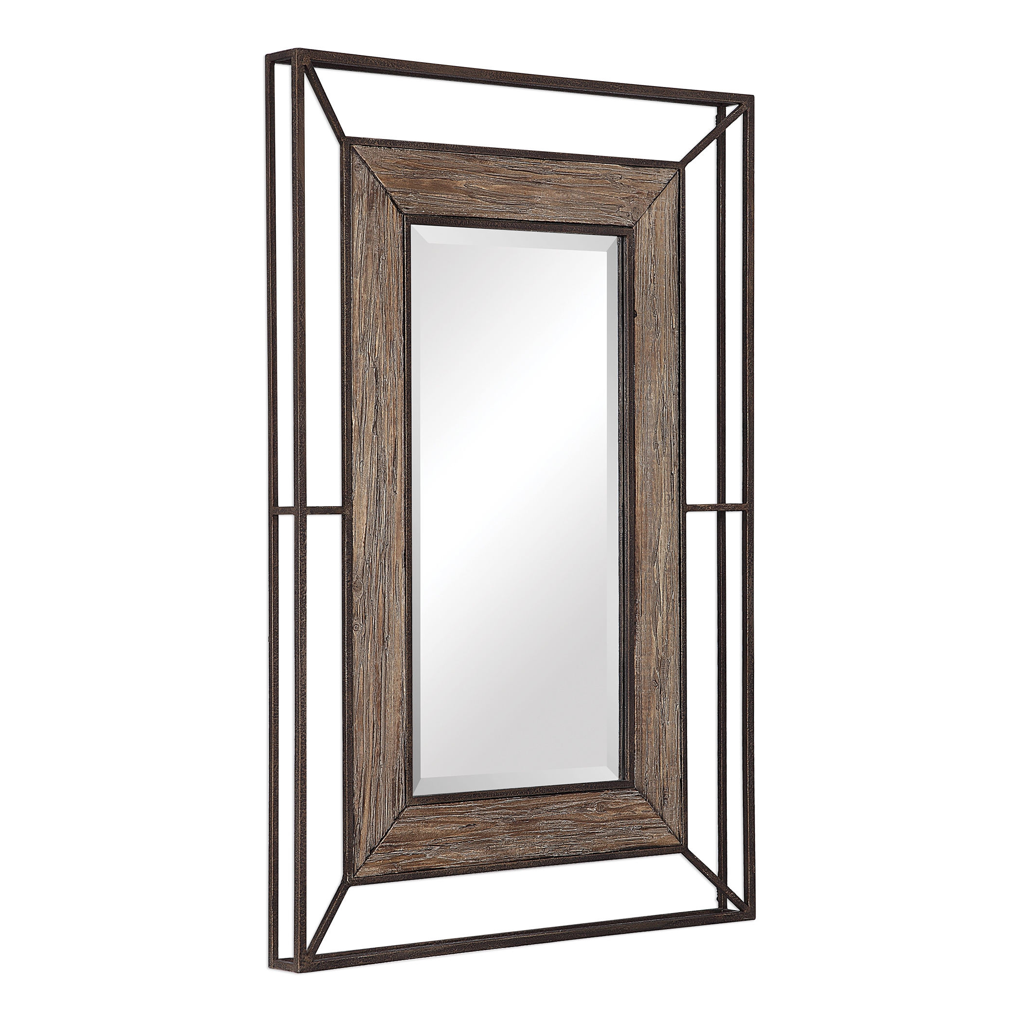 Ward Open Framed Wood Mirror - Image 3