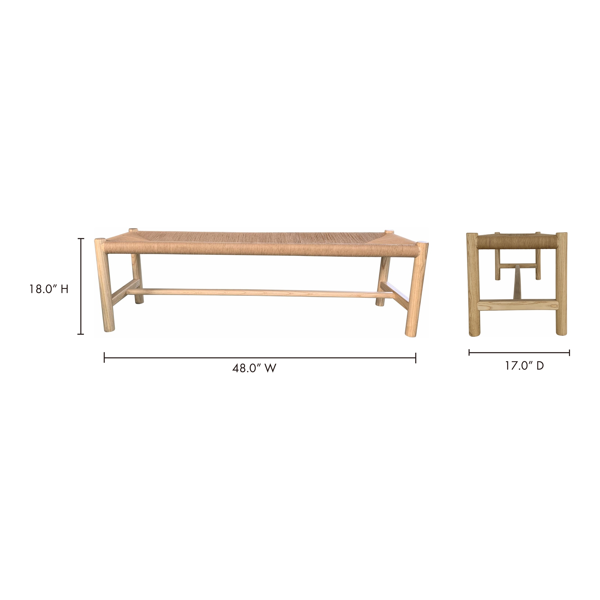 Hawthorn Small Bench Natural - Image 7