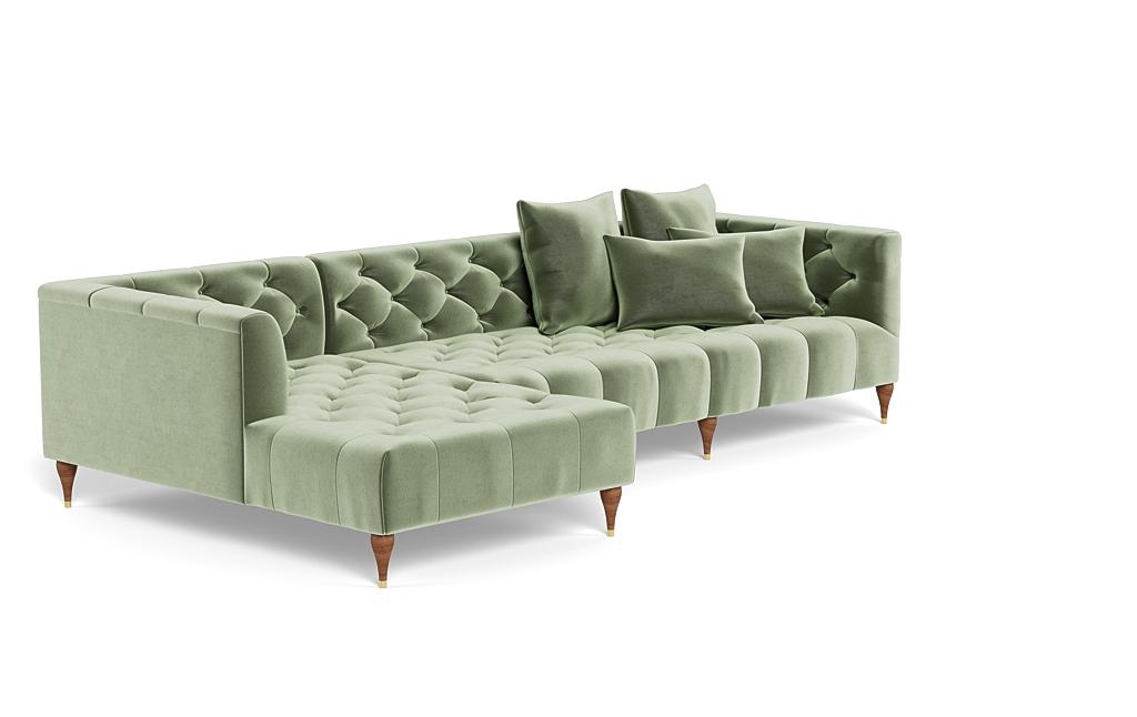 Ms. Chesterfield Sectional Sofa with Left Chaise by Apartment Therapy - Image 1