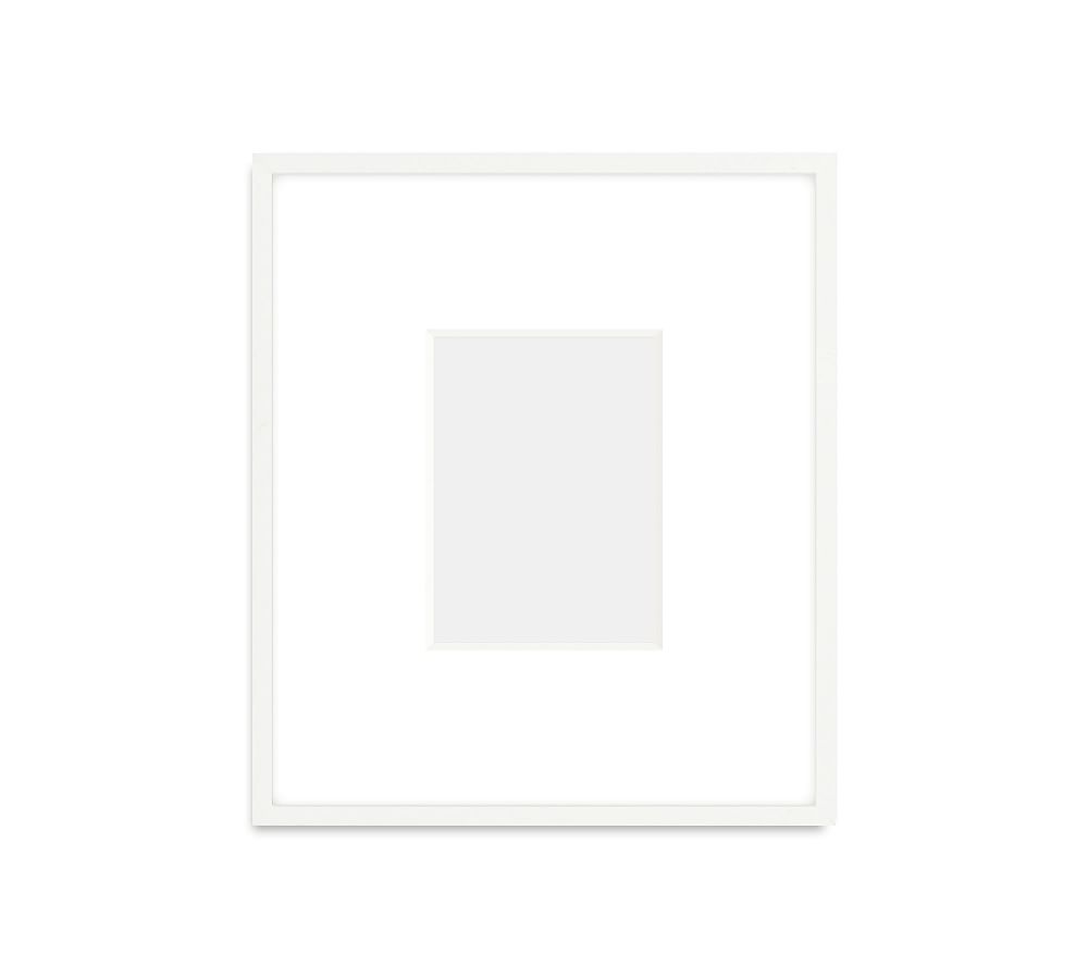 Metal Gallery Frame, 4" Mat, 5x7 - Bright White - Image 0