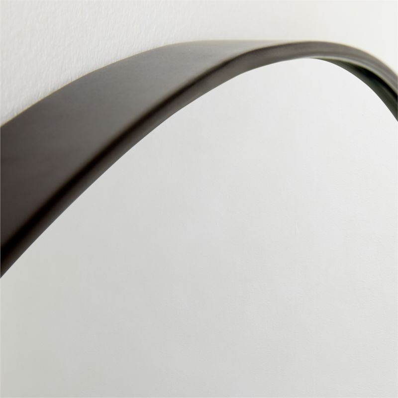 Espressione Blackened Brass Round Wall Mirror 48" - Image 1