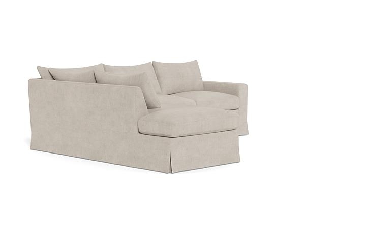 Sloan Slipcovered 3-Seat Left Bumper Sectional - Image 1