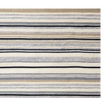 Peterson Striped Eco-Friendly Rug, 8' x 10', Neutral Multi - Image 1