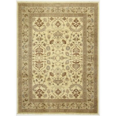 One-of-a-Kind Southworth Hand-Knotted Ivory/Beige 8'9" x 12' Wool Area Rug - Image 0