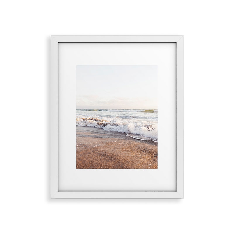 Simple Sea by Bree Madden - Framed Art Print Modern White 16" x 20" - Image 0