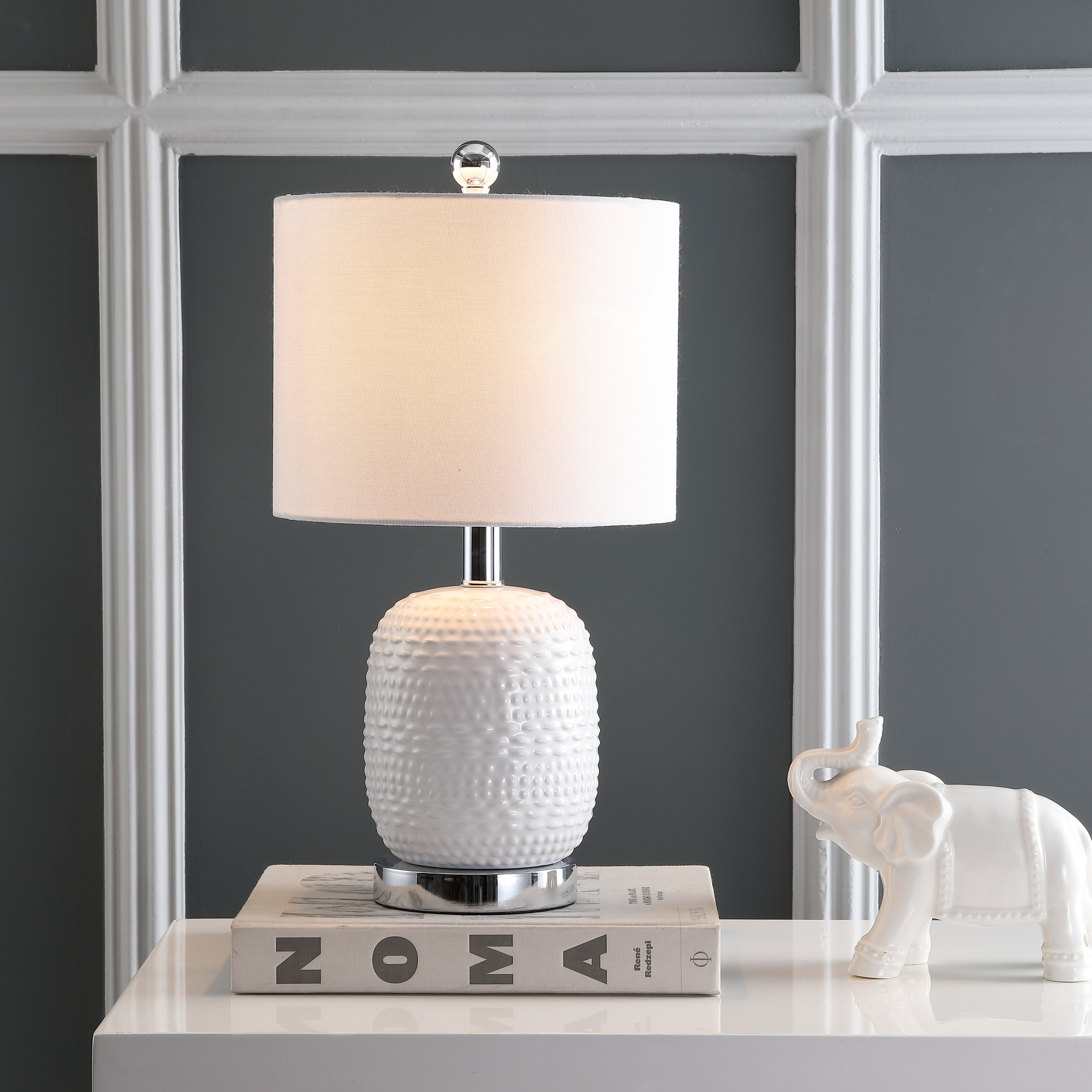 Tucana Table Lamp - White - Arlo Home - Image 0