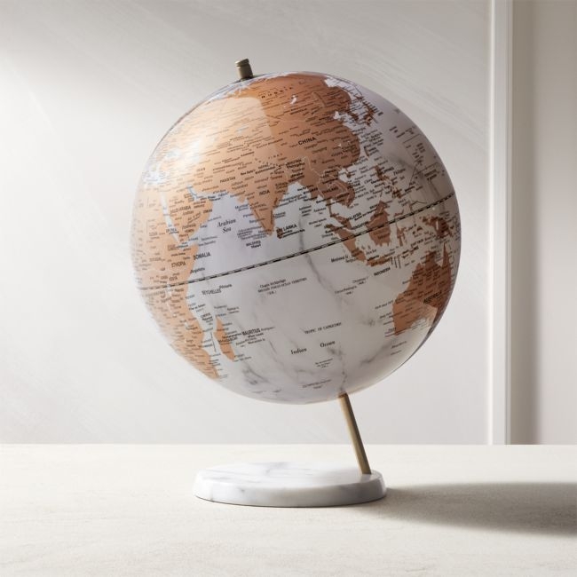 White Marble Globe - Image 0