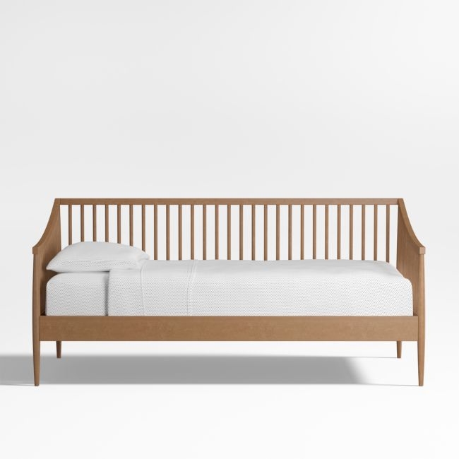 Hampshire Natural Brown Wood Spindle Kids Daybed - Image 0