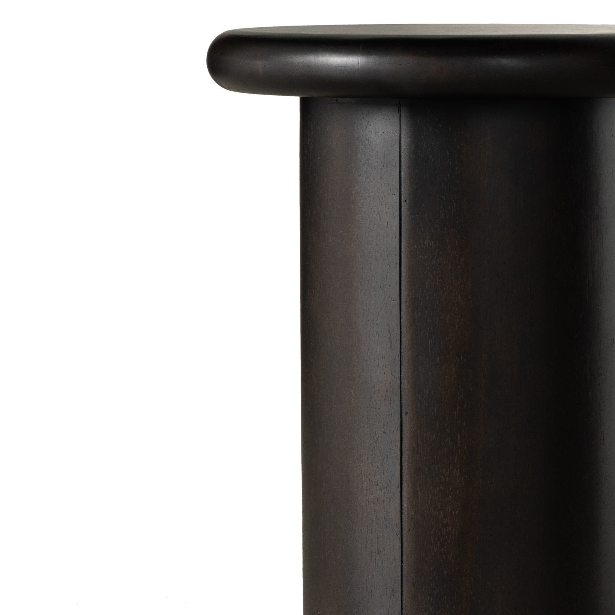 Zach End Table - Charcoal Parawood Solid - Image 2