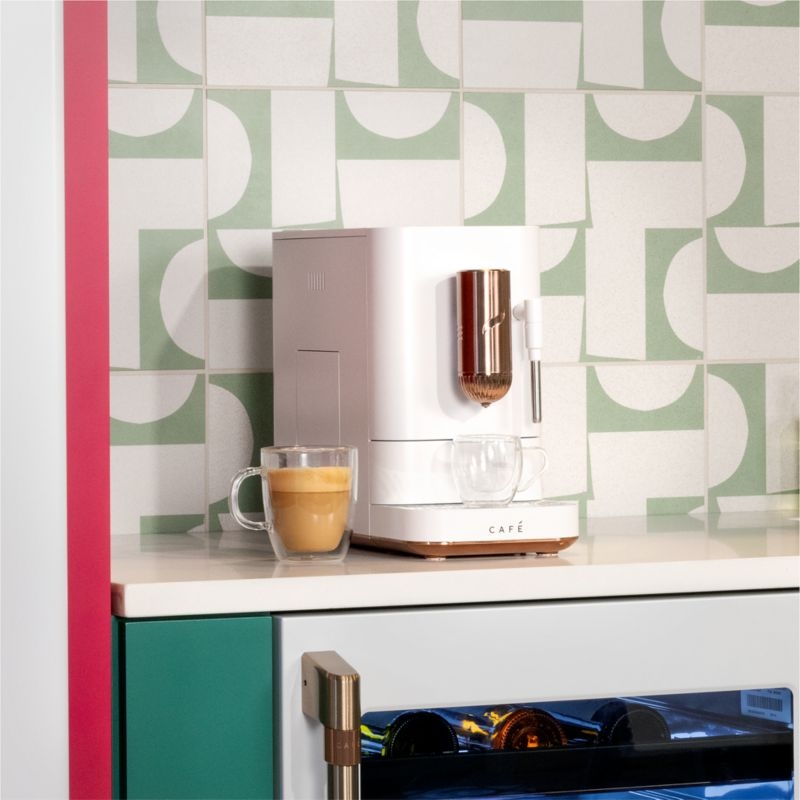 Café™ Matte White Affetto Automatic Espresso Machine - Image 1