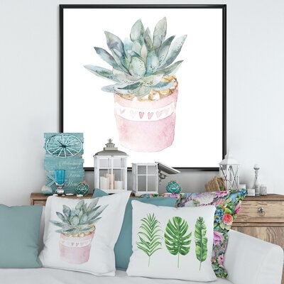 Cactus And Succulent House Plants II - Farmhouse Canvas Wall Art Print-FL35343 - Image 0