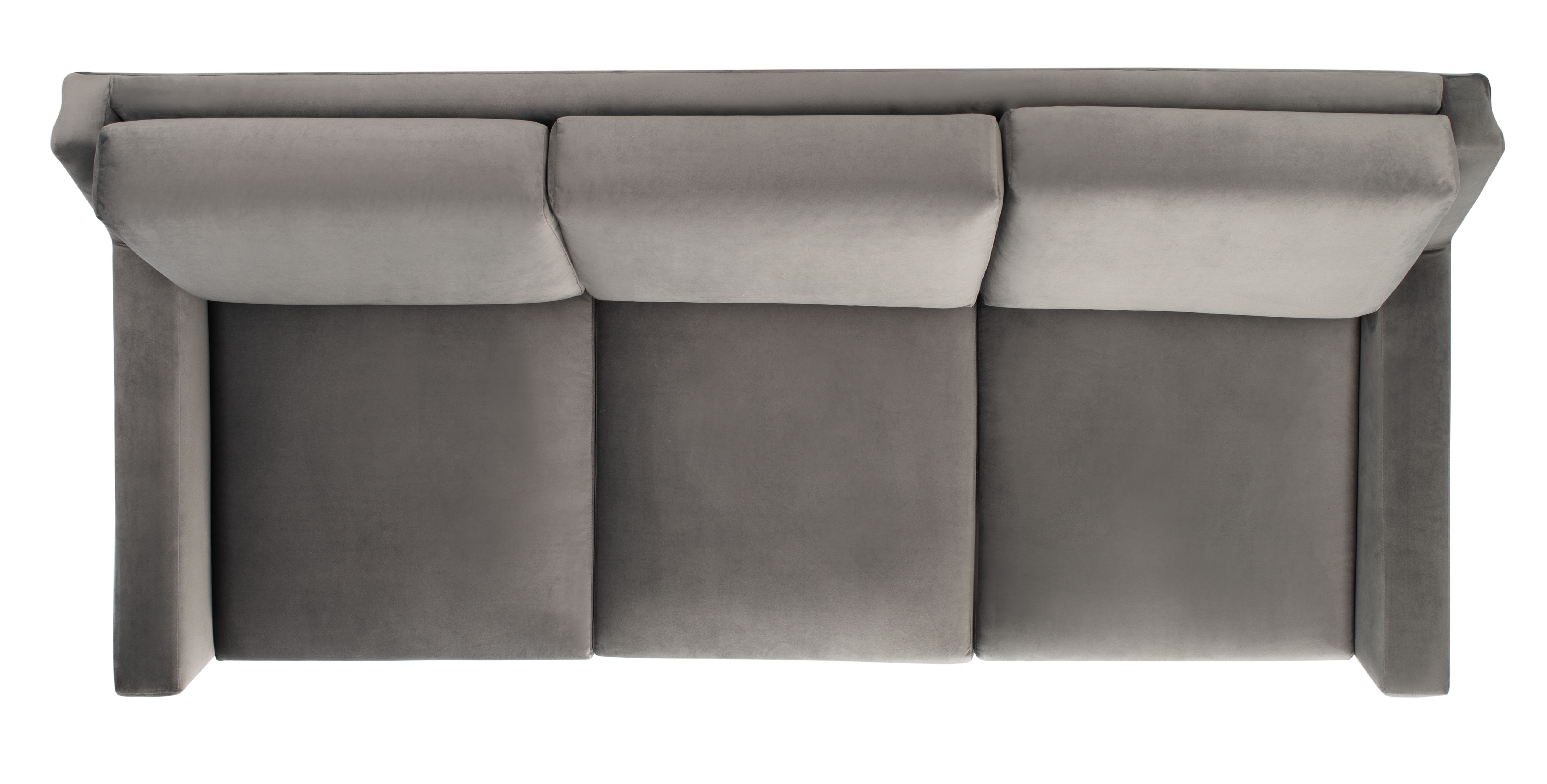 Peridot Velvet Modern Sofa - Dark Grey - Arlo Home - Image 4