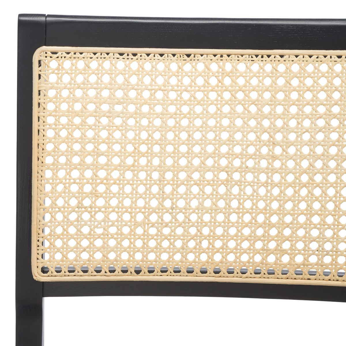 Hattie French Cane Barstool - Black/Natural - Image 2