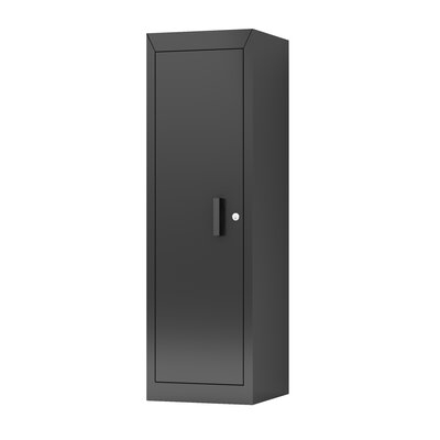 Kids Storage Metal Locker For Bedroom,Kids Room, Metal Kids Storage Lockers With 2 Adjustable Shelves(Black) - Image 0