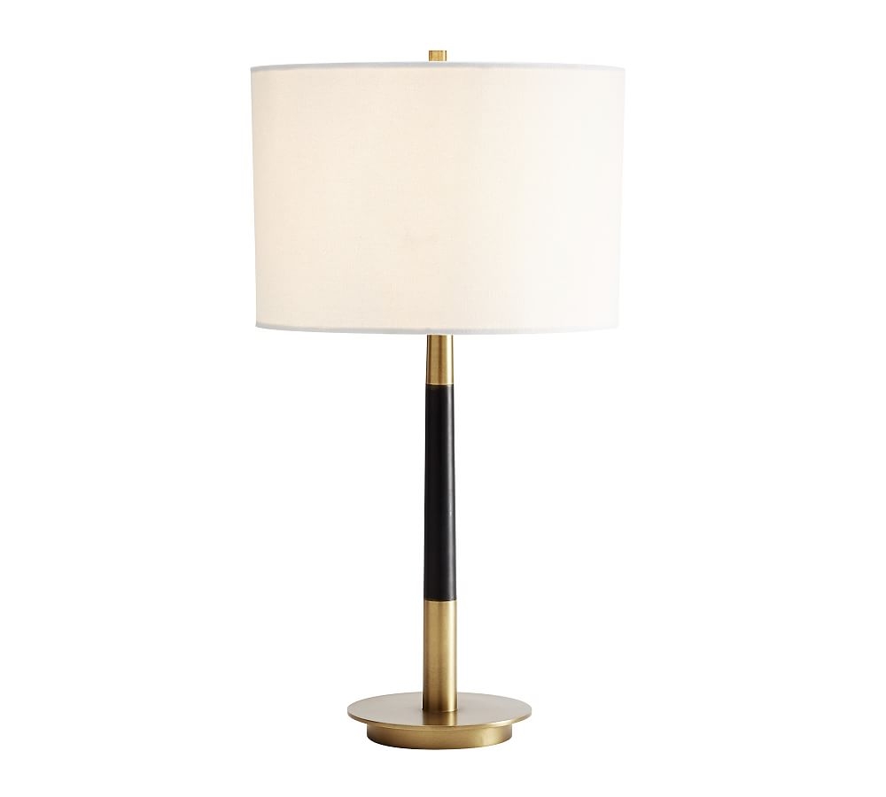 Reese Metal 17" Table Lamp, Tumbled Brass, Small - Image 0