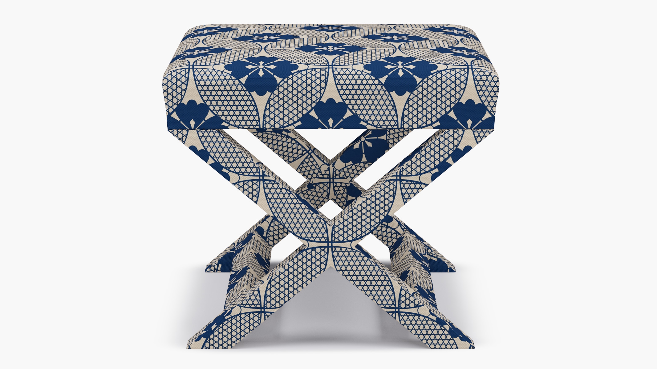 X Bench, Bright Navy Solaire - Image 0