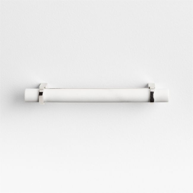 Modern Marble Chrome Silver Cabinet Drawer Bar Pull 5" - Image 0