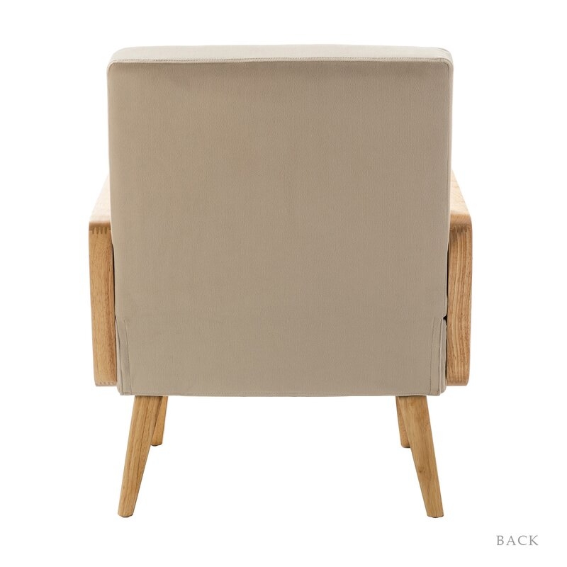 Warlick 24.8'' Wide Armchair, Tan Polyester - Image 7