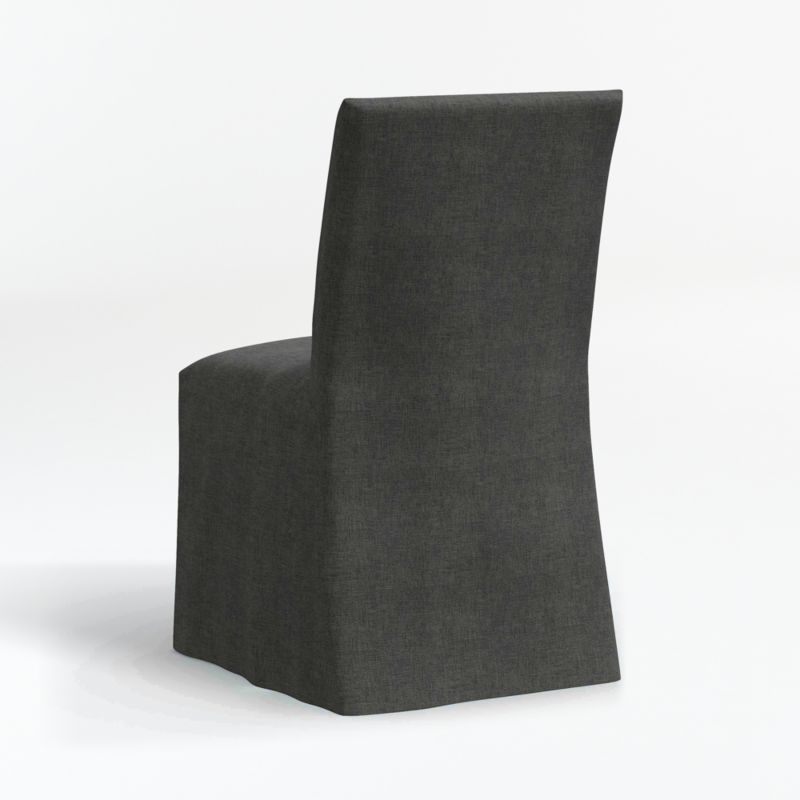 Addison Charcoal  Slipcover Dining Chair - Image 3