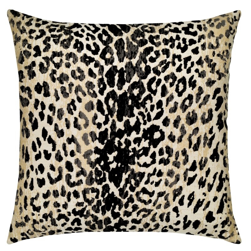 Elaine Smith Sunbrella Indoor/Outdoor Animal Print Throw Pillow Color: Black - Image 0