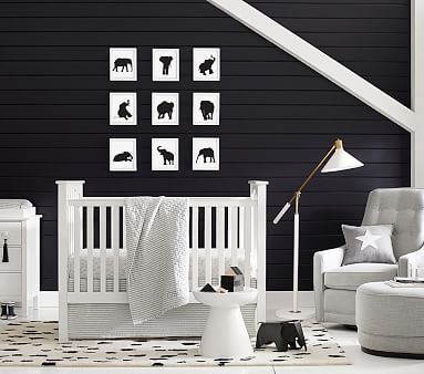 Kendall Convertible Crib &amp; Lullaby Supreme Mattress Set Set, Simply White, Flat Rate - Image 5