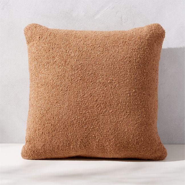 Silves Light Brown Boucle Outdoor Throw Pillow 20''x20" - Image 0