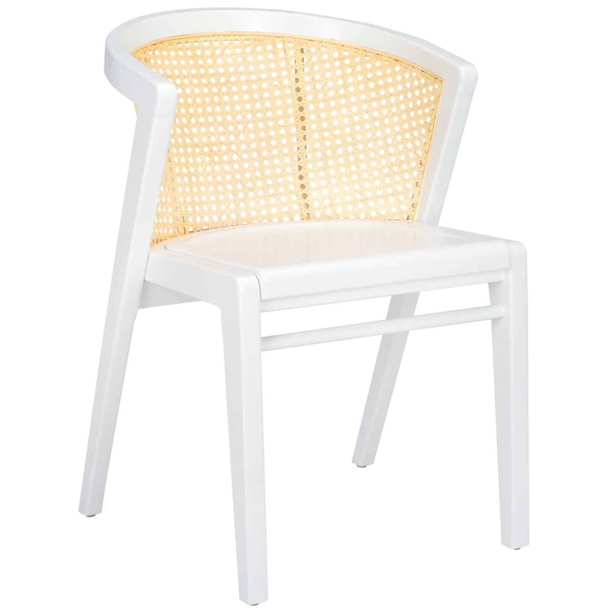 Edan Dining Chair - White / Natural - Safavieh - Image 6