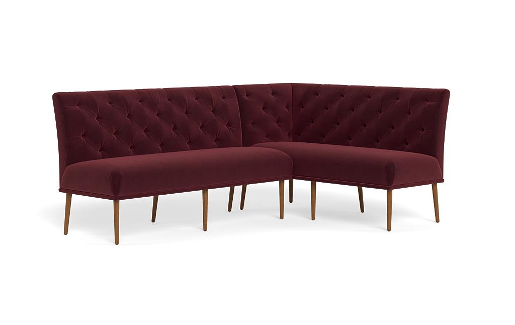 Dorian Upholstered Right Banquette with Tufting Option - Image 1