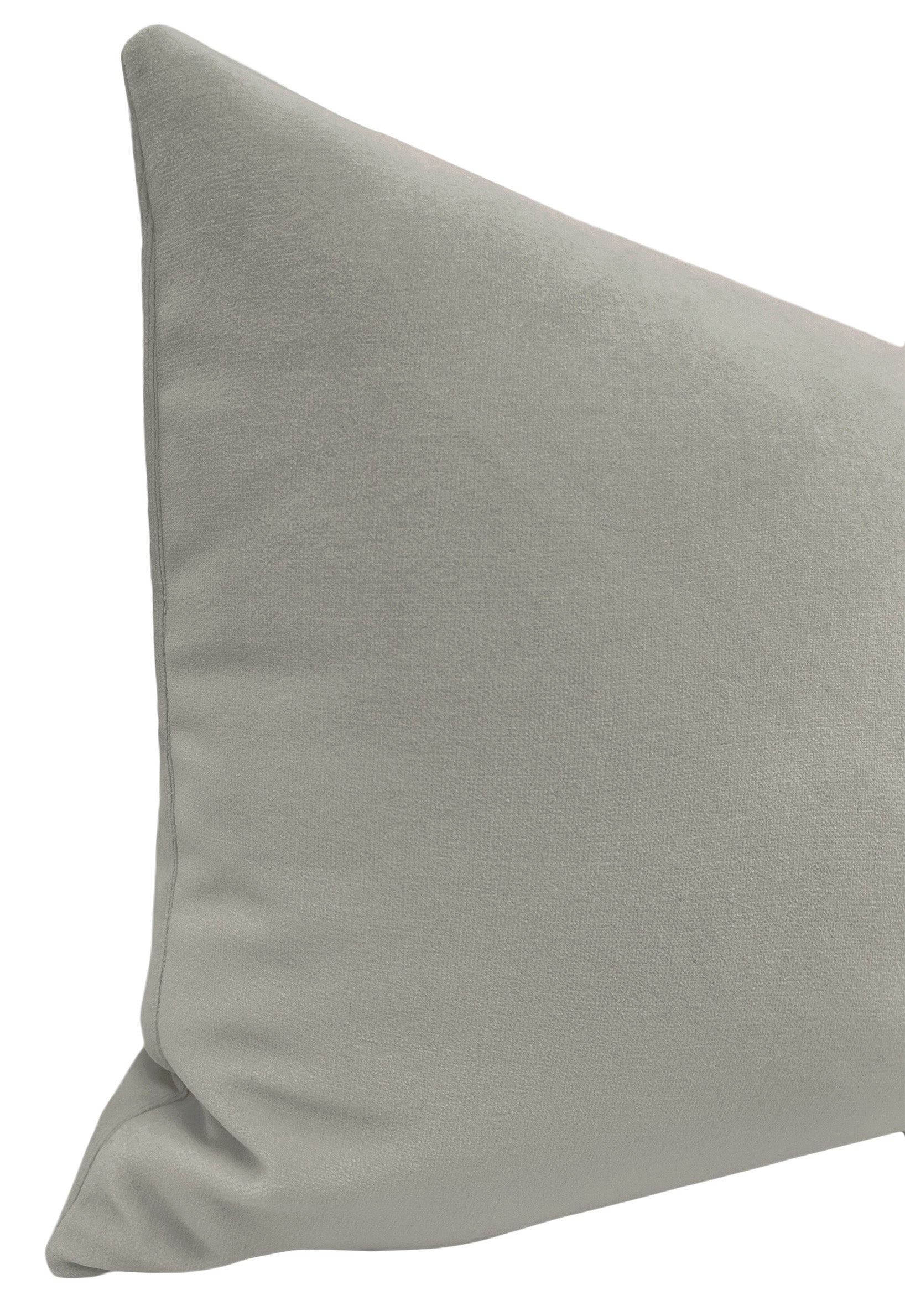 THE XL LUMBAR :: SIGNATURE VELVET // DOVE GREY - BY THE YARD - Image 3