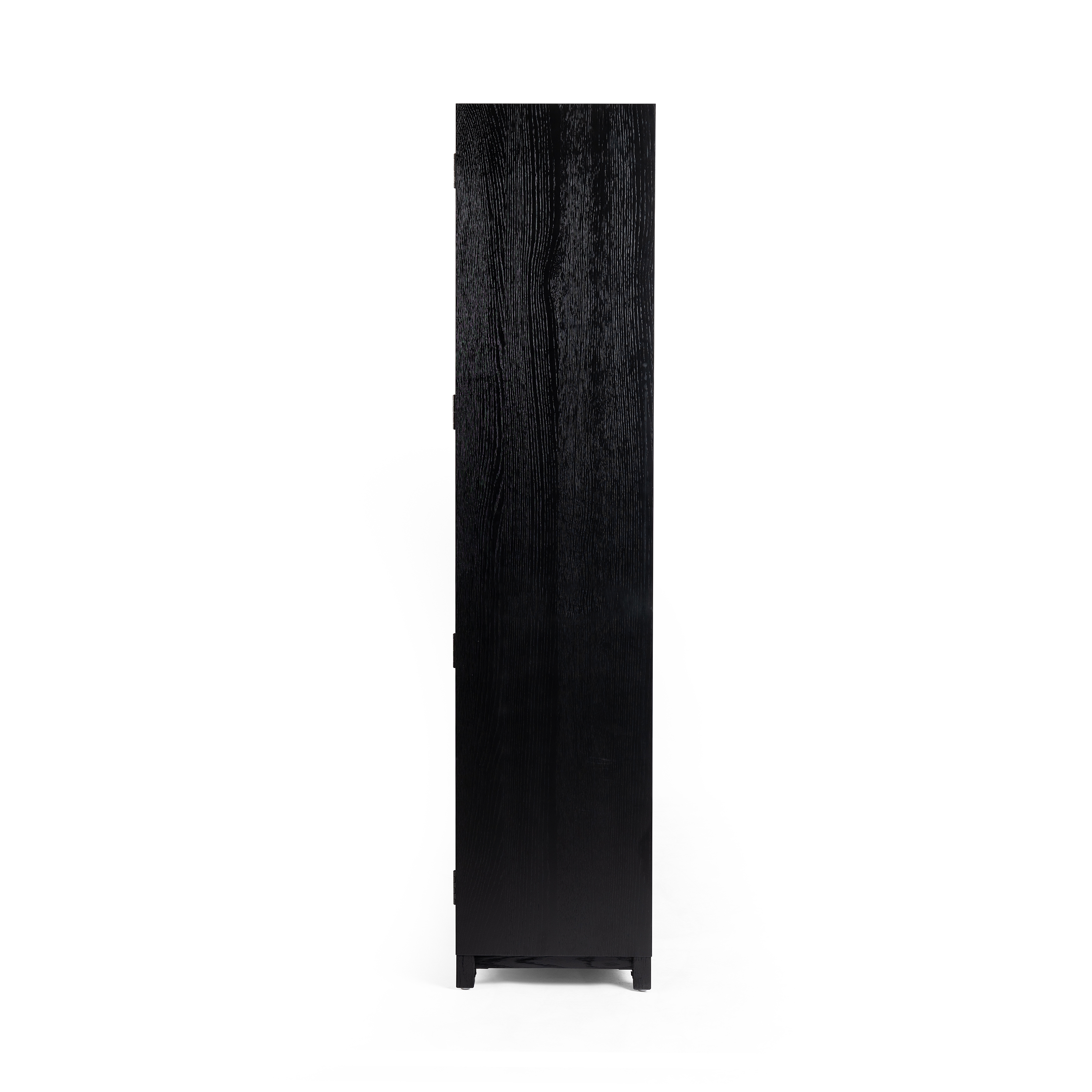 Millie Panel & Glss Door Cabinet-Mtt Blk - Image 5